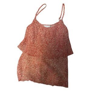 Cabi Paprika Tiered Cami Tank Top Women’s Medium Spaghetti Strap Lined Chiffon